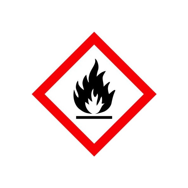 Top Tape And Label. INCOM GHS inFlame Hazardin Pictogram Placard, 10-3/4in x 10-3/4in - 100/Pkg GHS1270 - main
